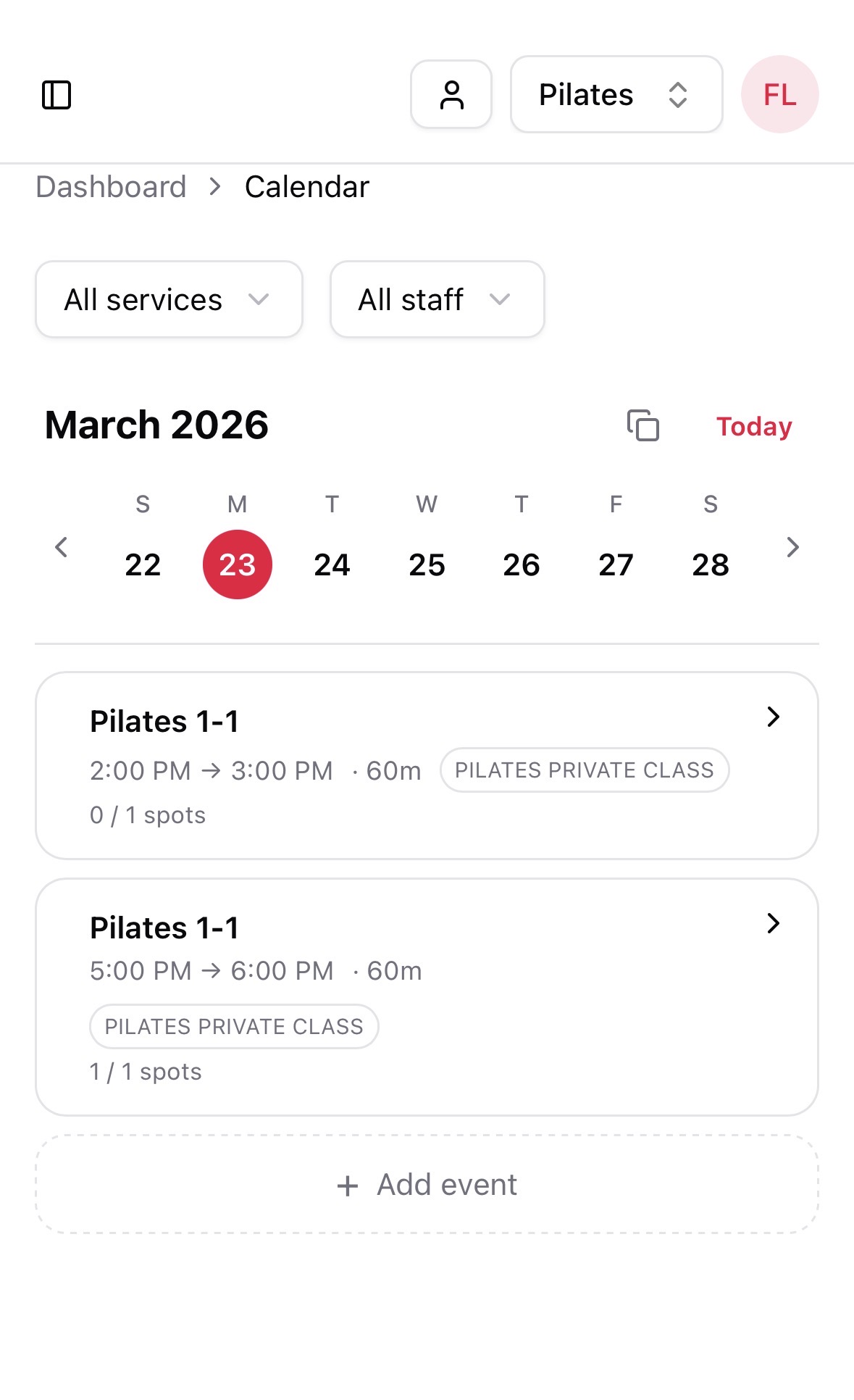 Your week, always in view