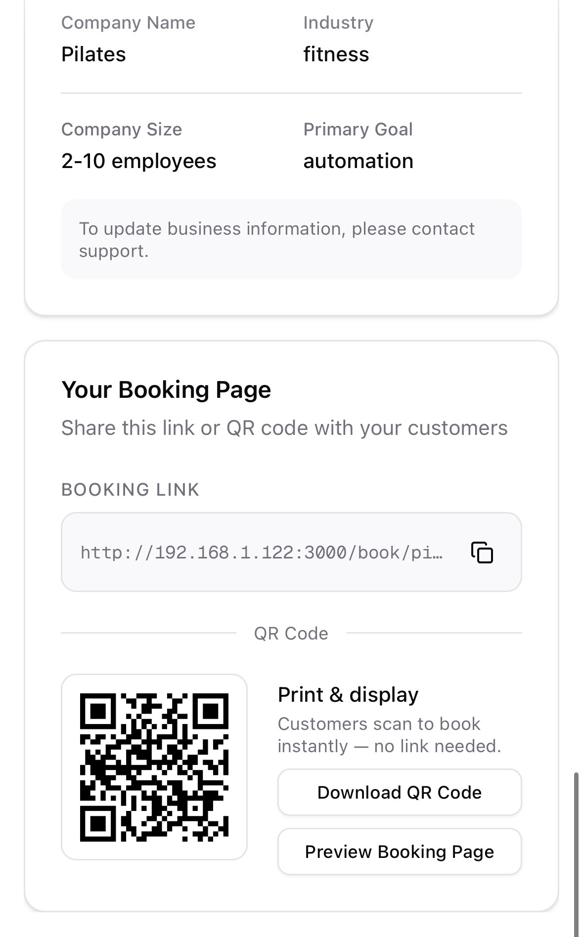 Your booking link, everywhere